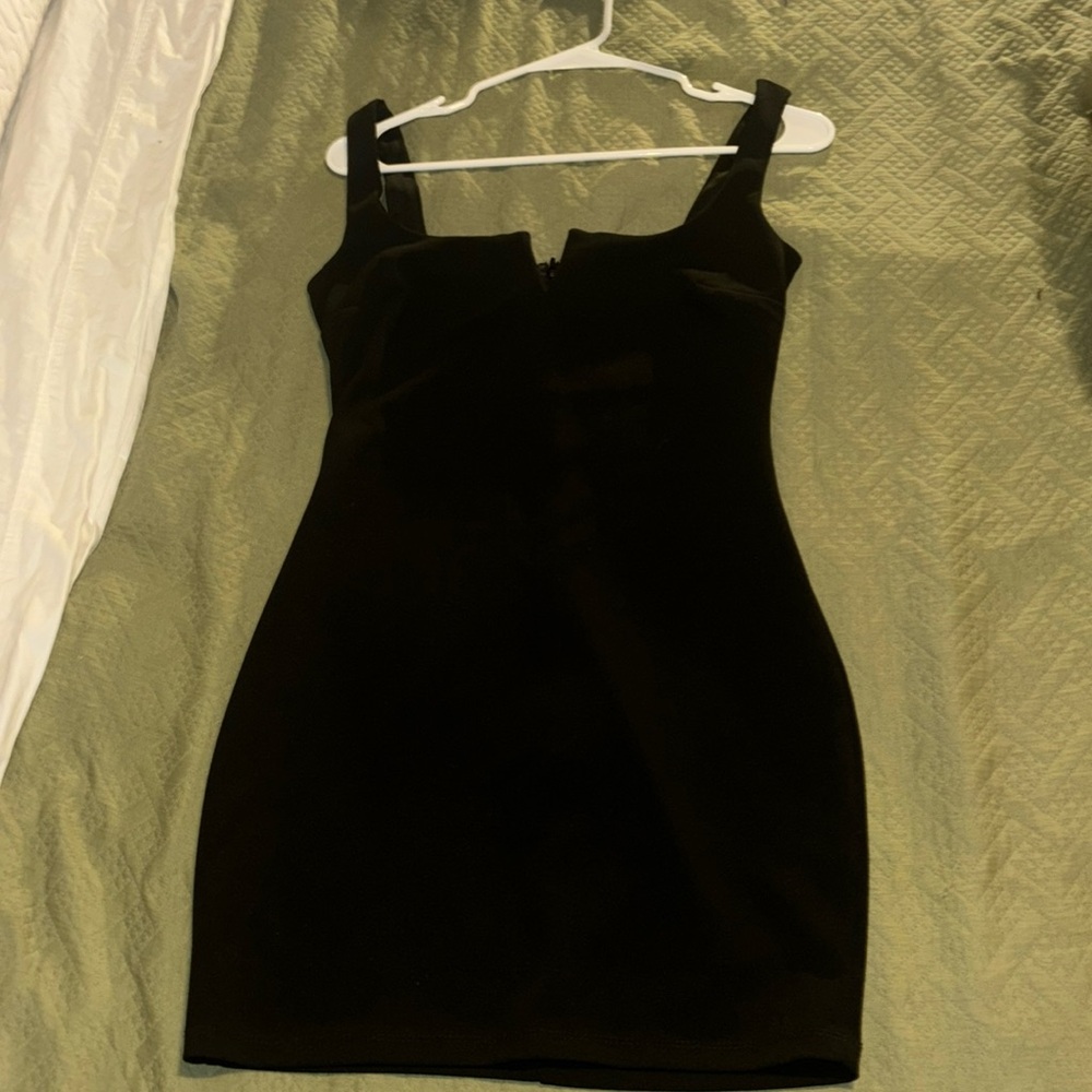 Black mini dress